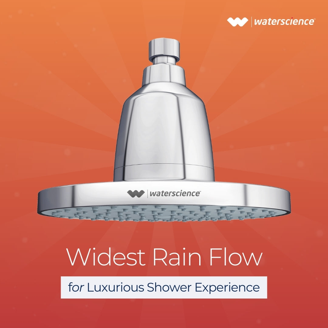 Rain Shower Filter for Hard Water for Healthy Hair & Skin