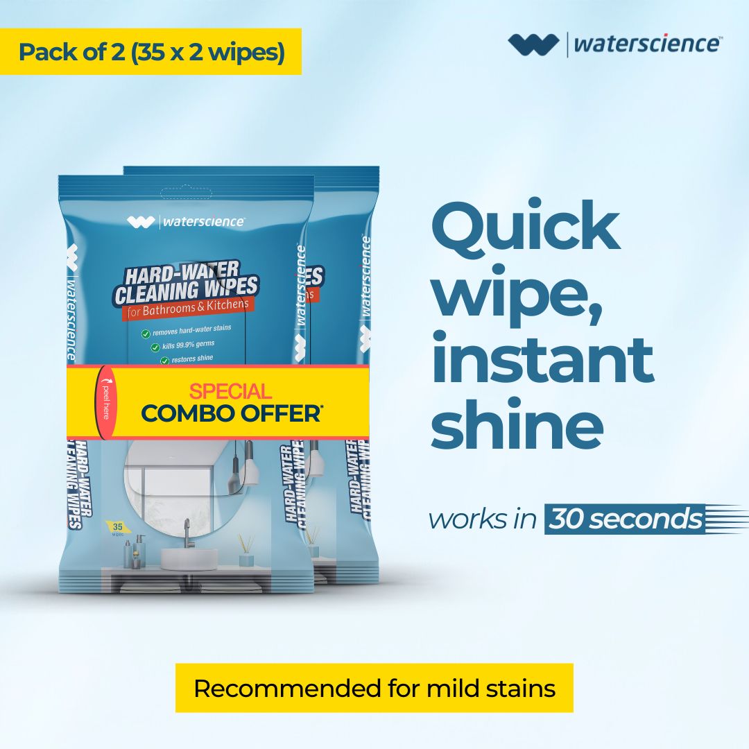 Hard Water Wipes Pack of 2