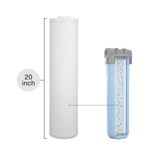 Replacement Cartridge for 20 Inch Mainline Filter (Single Stage) - Sediment + Hardness Filtration