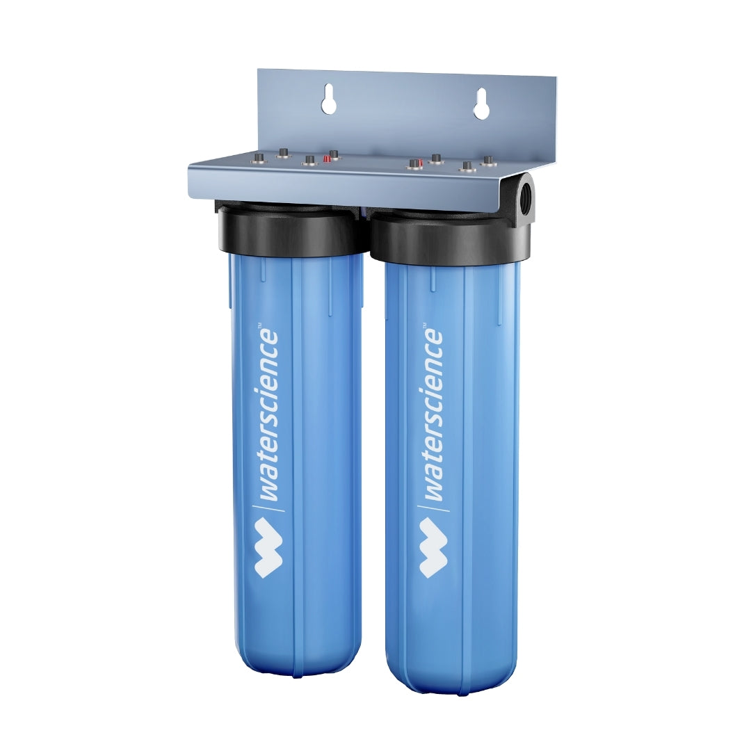 MainLine Filter | 2 Bath+ Kitchen | 20 inch | 2 stage | For high sediment + hardness
