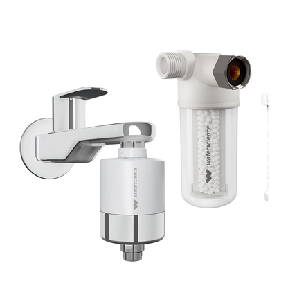CLEO 10 Shower & Tap Filter + Washing Machine Filter Combo