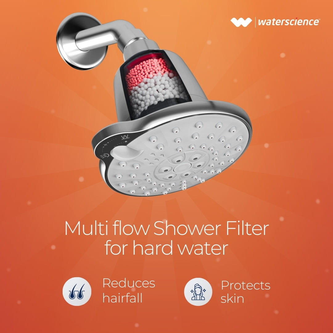 Multi Flow Shower Filter for Hard Water