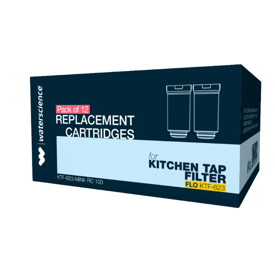 Kitchen Tap Filter Replacement Cartridge | Pack of 12 | For FLO KTF-623