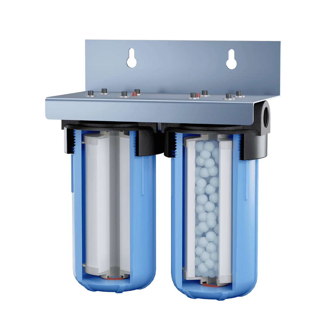 Mainline Hard Water Filter for whole house (20 inch) - 2 stage