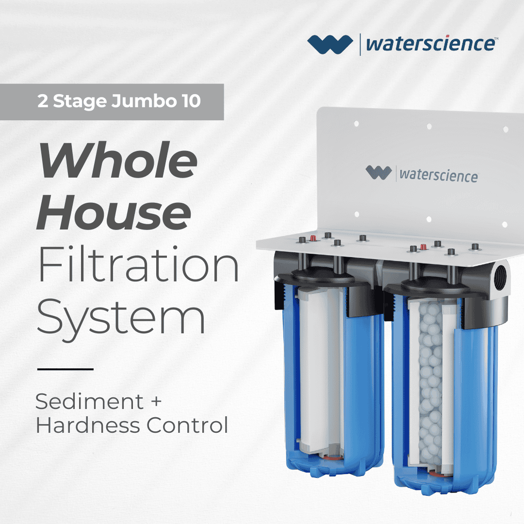 Mainline Hard Water Filter for whole house (10 inch) - 2 stage