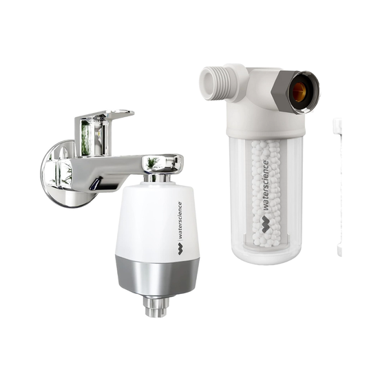 CLEO 717 Shower & Tap Filter + Washing Machine Filter Combo