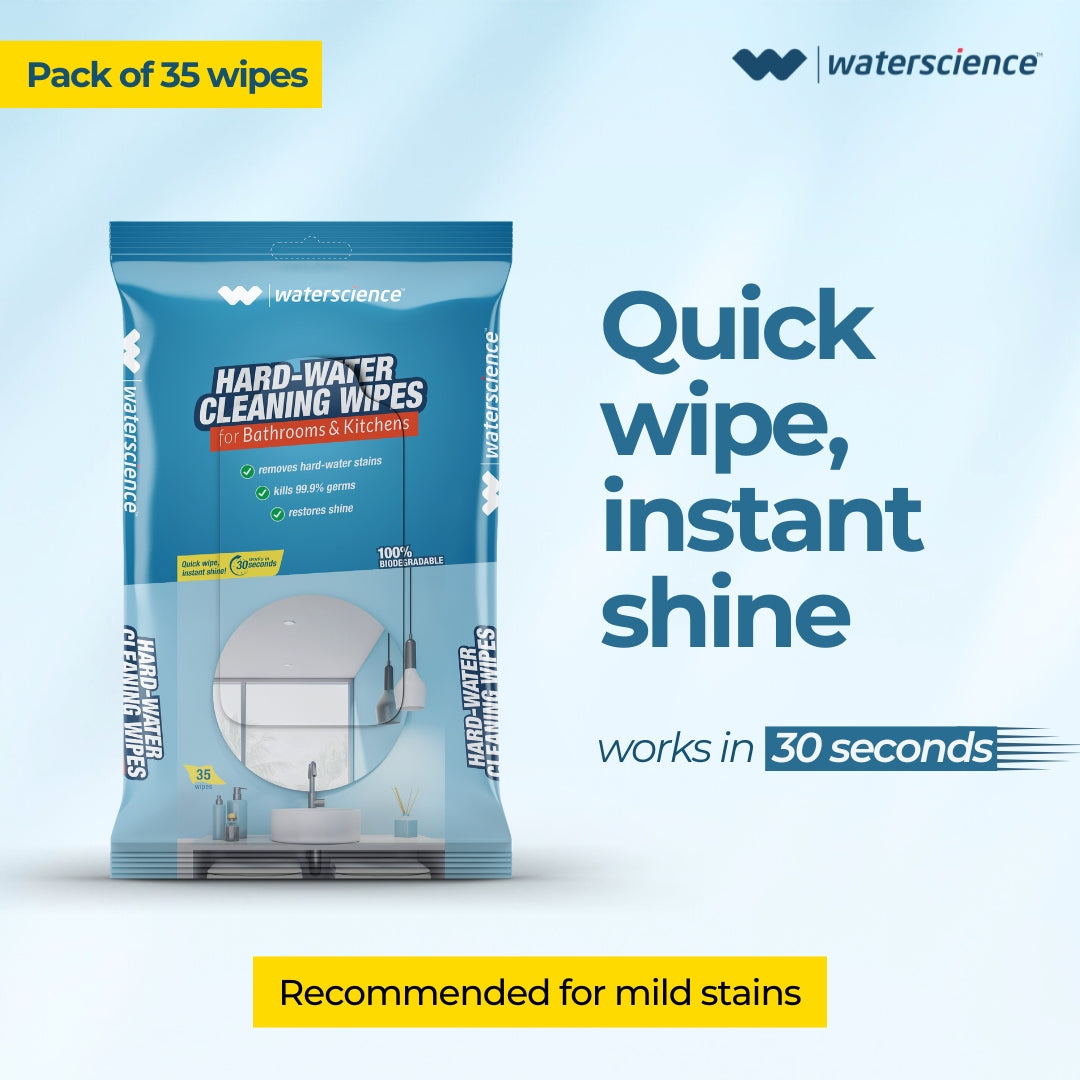 Hard Water Cleaning Wipes (Pack of 35)