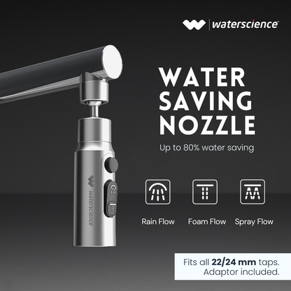 Water Saving Combo Pack - Multi Flow Shower Filter + Kitchen Tap extender + Health Faucet