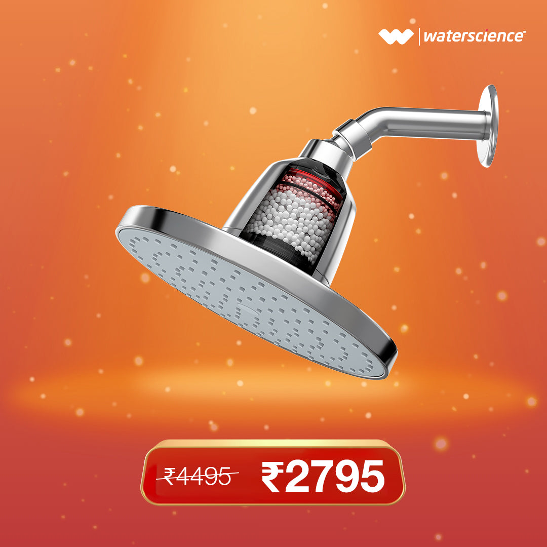 Rain Shower Filter for Hard Water for Healthy Hair & Skin