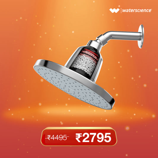 Rain Shower Filter for Hard Water for Healthy Hair & Skin