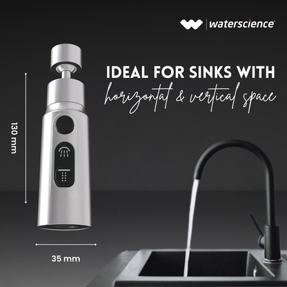 Water Saving Combo Pack - Multi Flow Shower Filter + Kitchen Tap extender + Health Faucet