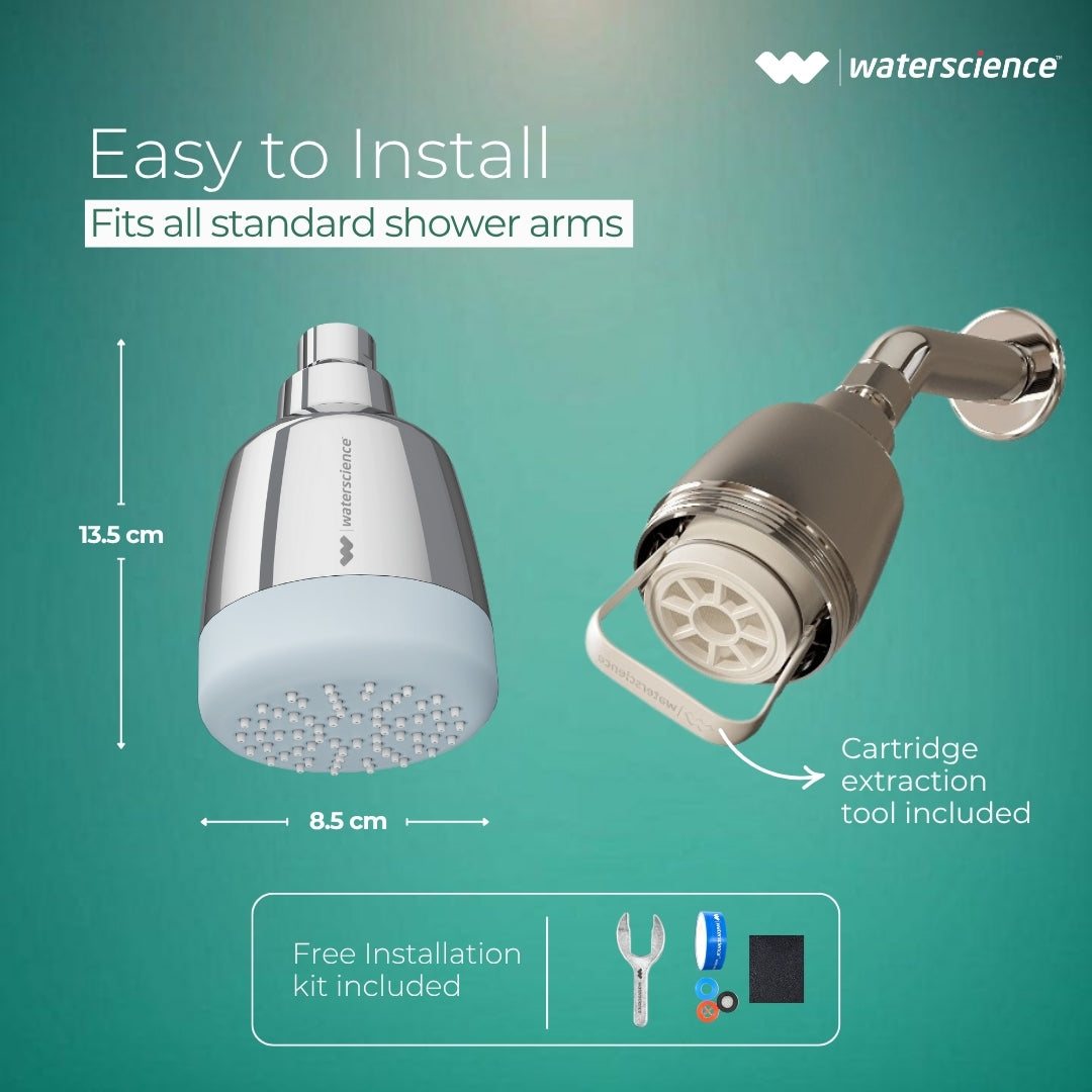 VERSA Skin-Care Filter + CLEO Shower Filter for Hard Water Combo