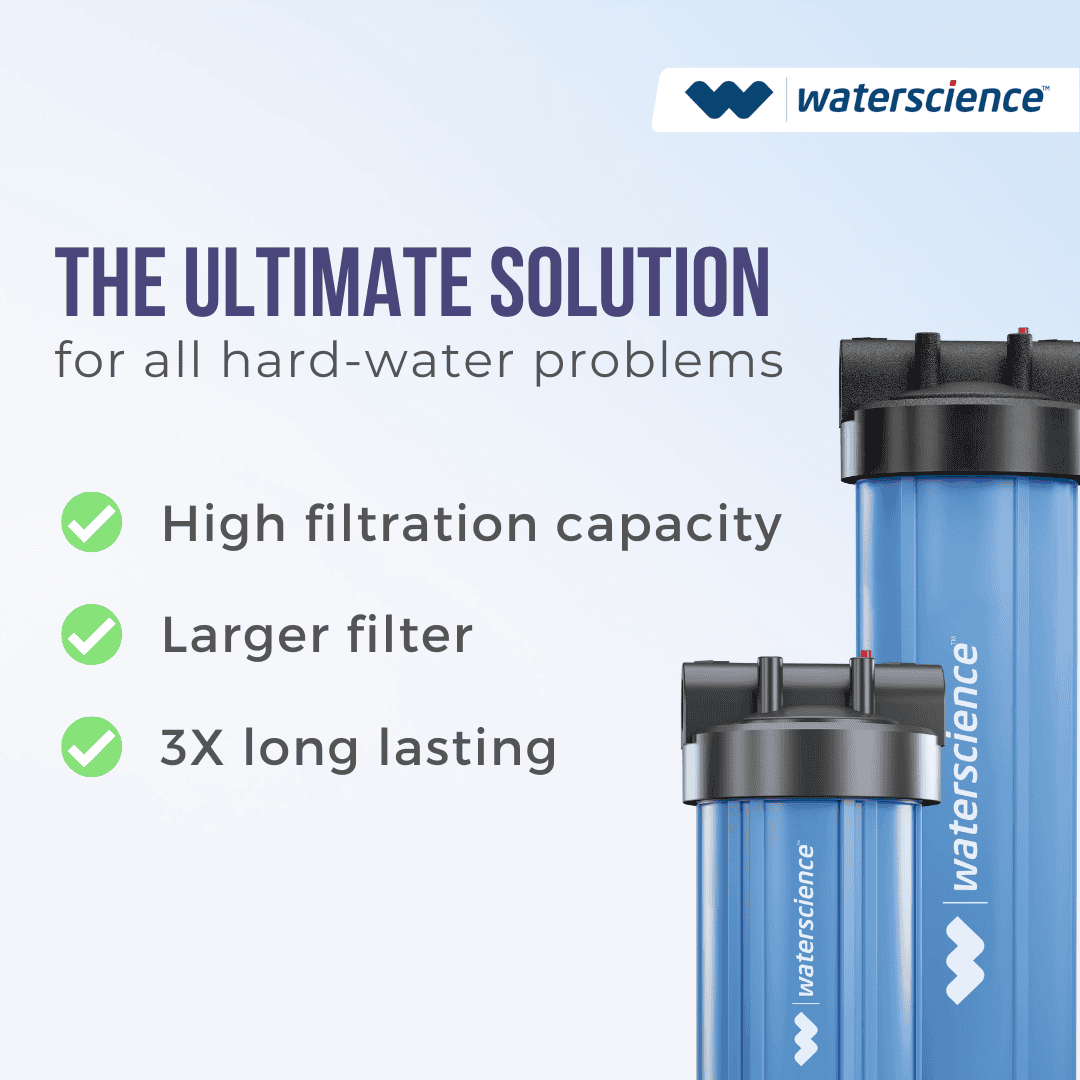 Mainline Hard Water Filter for whole house (20 inch) - 2 stage