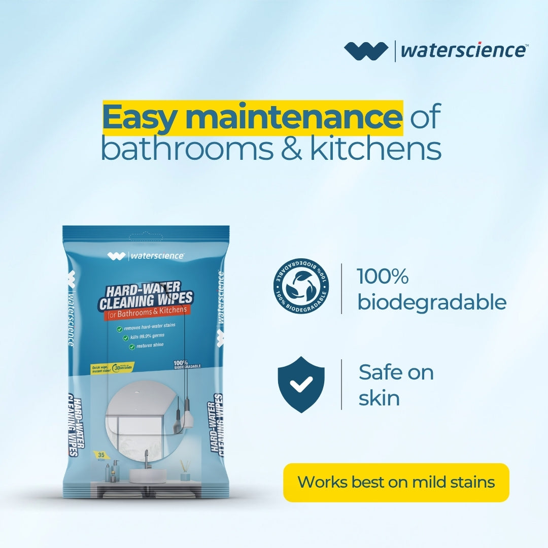 Hard Water Cleaning Wipes (Pack of 35)