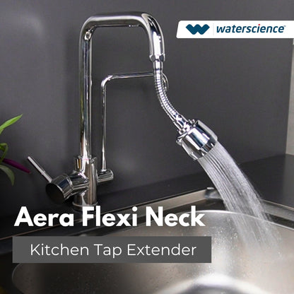CLEO Shower Filter for Hard Water | Borewell/Tanker Water Cartridge + AERA Flexi Kitchen Tap Extender