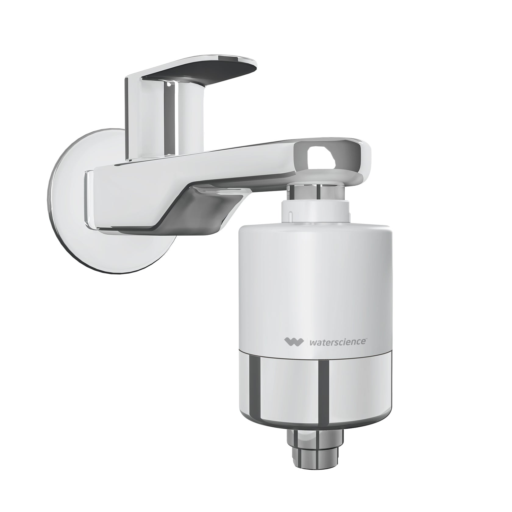 CLEO Shower & Tap Filter for Hard Water - for Borewell/Tanker Water - with Metal Adaptors