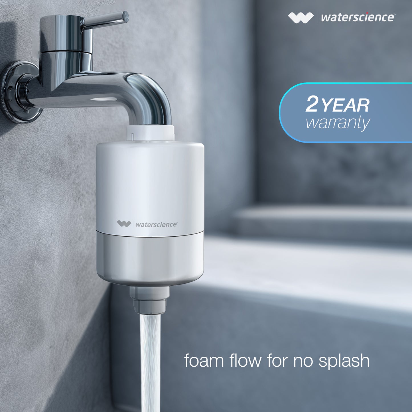 CLEO Shower & Tap Filter for Hard Water - for Borewell/Tanker Water - with Metal Adaptors