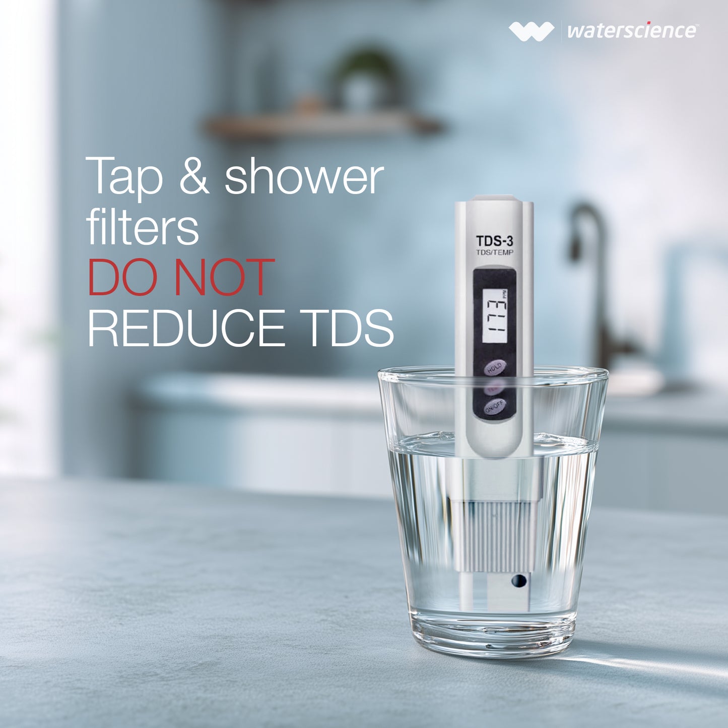 CLEO Shower & Tap Filter for Hard Water - for Borewell/Tanker Water - with Metal Adaptors