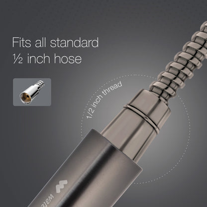 With Hose - Gun Metal
