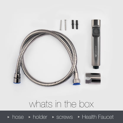 With Hose - Gun Metal