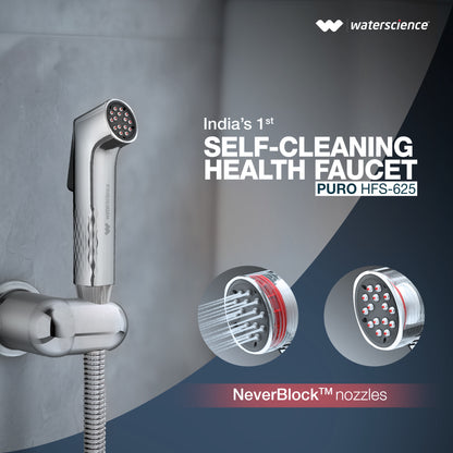India's 1ˢᵗ Self-cleaning Health Faucet - NeverBlock™ Technology - PURO HFS 625 - F&F