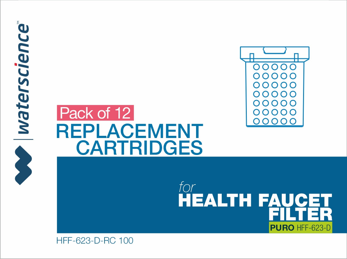 Health Faucet Filter Cartridge - Pack of 12