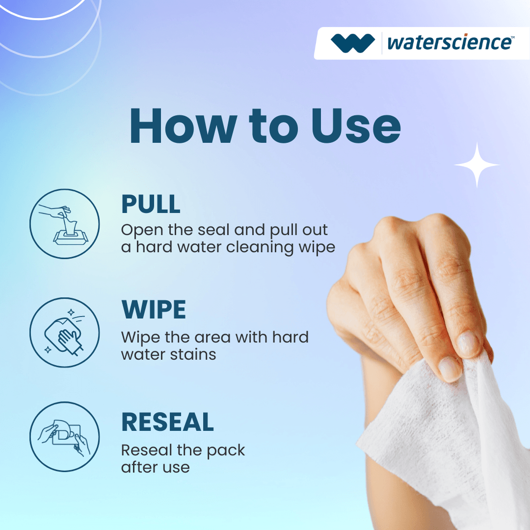 Hard Water Cleaning Wipes (Pack of 35)