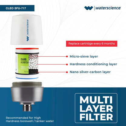 CLEO Shower & Tap Filter for Hard Water - CLEO-SFU-717 - F&F