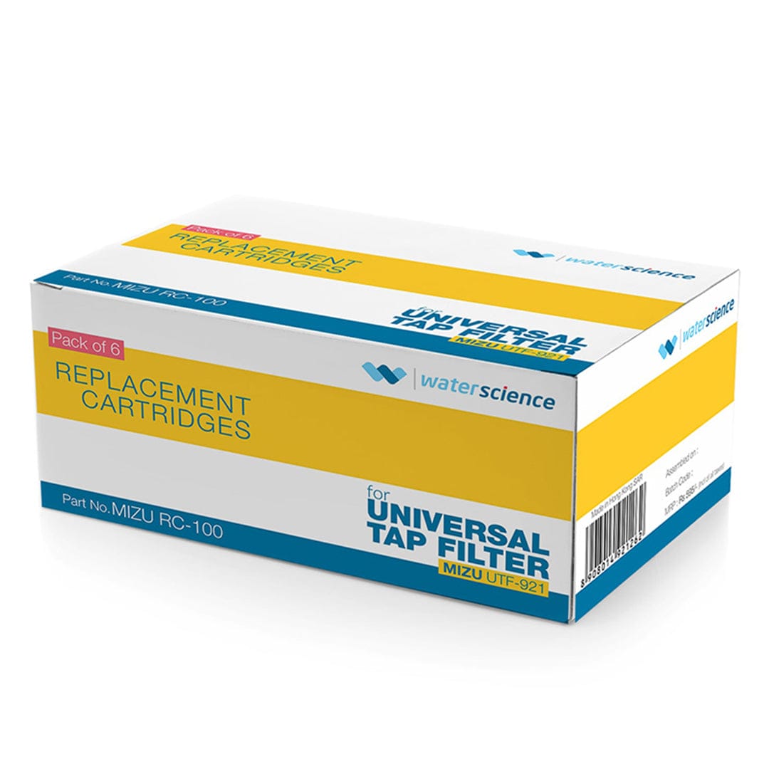 Kitchen Tap Filter Replacement Cartridge (Pack of 6)- Mizu UTF 921
