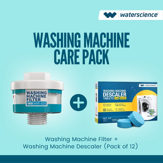 Combo: Washing Machine Filter + Washing Machine Descaler (Pack of 12) (IRIS 2 + WMD)