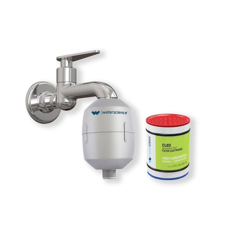 CLEO Shower & Tap Filter SFU1020 + Replacement Cartridge WaterScience